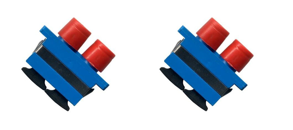 RiteAV (2 Pack FC-SC Fiber Optic Cable Adapter Duplex Coupler Female F-F