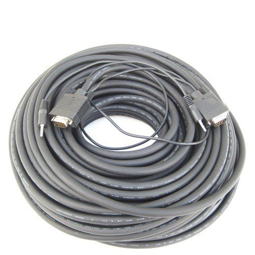 RiteAV SVGA Monitor Cable with 3.5mm Audio - 75 ft.