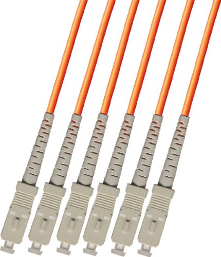 50M Outdoor Multimode 6 Strand Fiber Optic Cable 50/125 - SC to SC