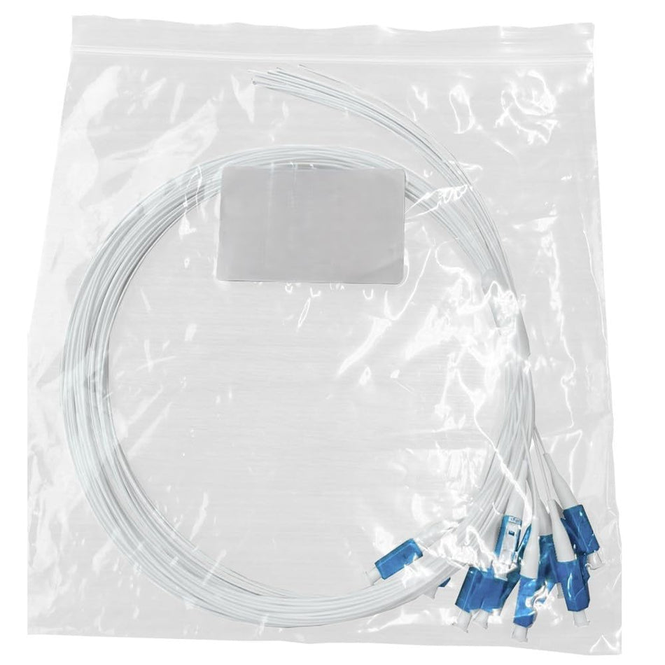 RiteAV - Singlemode 9/125 LC/UPC Fiber Pigtail, for Fusion Splice (1 Meter) Unjacketed (0.9 mm Tight Buffer) (144)