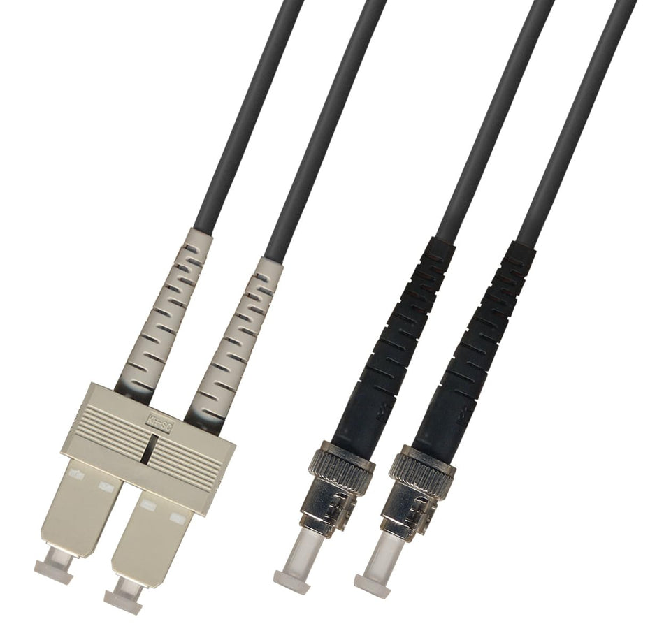 RiteAV 75M (246ft) SC-ST Outdoor Armored Fiber Optic Cable Duplex Multimode 50/125 Jumper 75 Meter Patch Cord