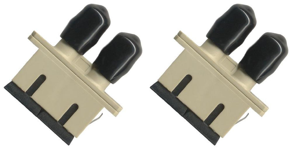 RiteAV (2 Pack) Fiber Optic Adapter Coupler SC to ST Multimode Duplex