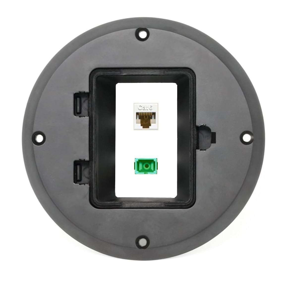 RiteAV CAT6 SC-APC-SX Floor Box [Black]