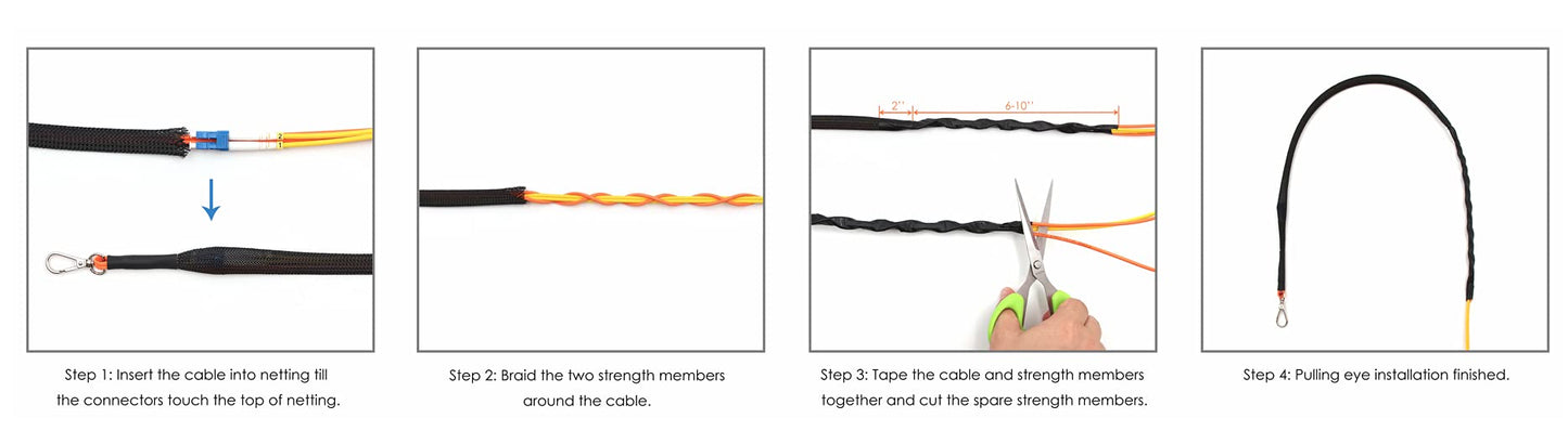 Ultra Spec kabel fiberkabel dra ögon