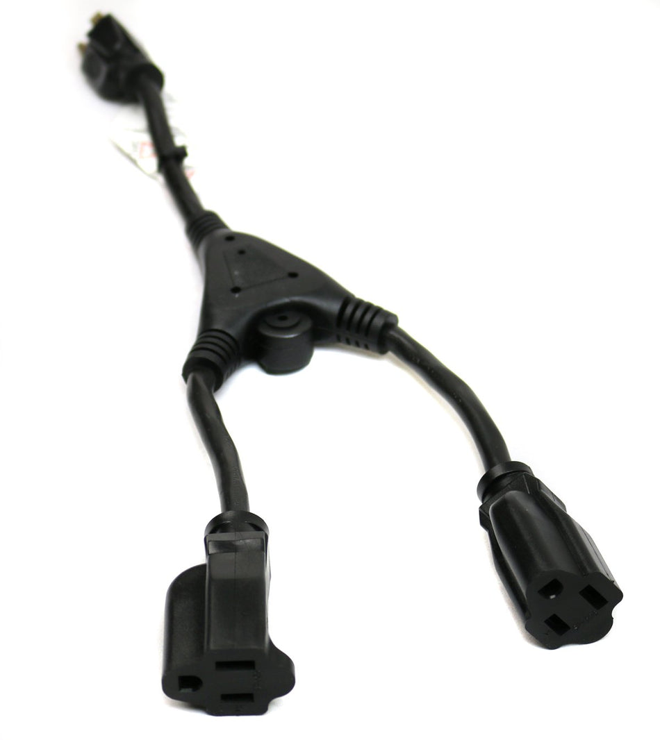 RiteAV 1.5FT 3 Prong Power Splitter Cable Wire Cord