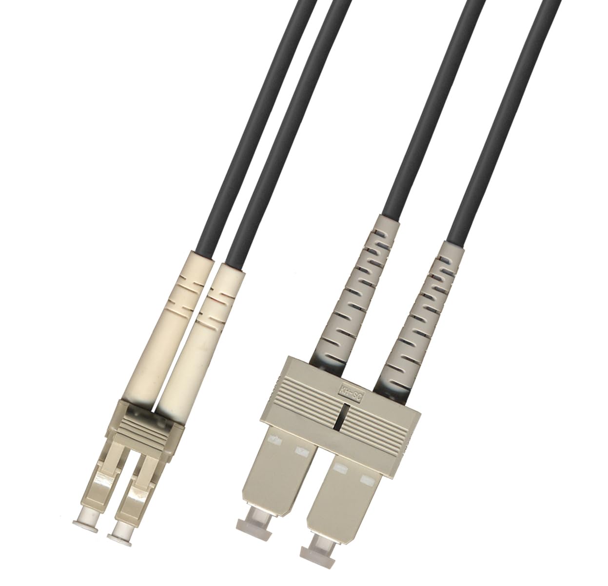 RiteAV 200M (656ft) LC-SC Outdoor Armored Fiber Optic Cable Duplex Singlemode 9/125 Jumper 200 Meter Patch Cord