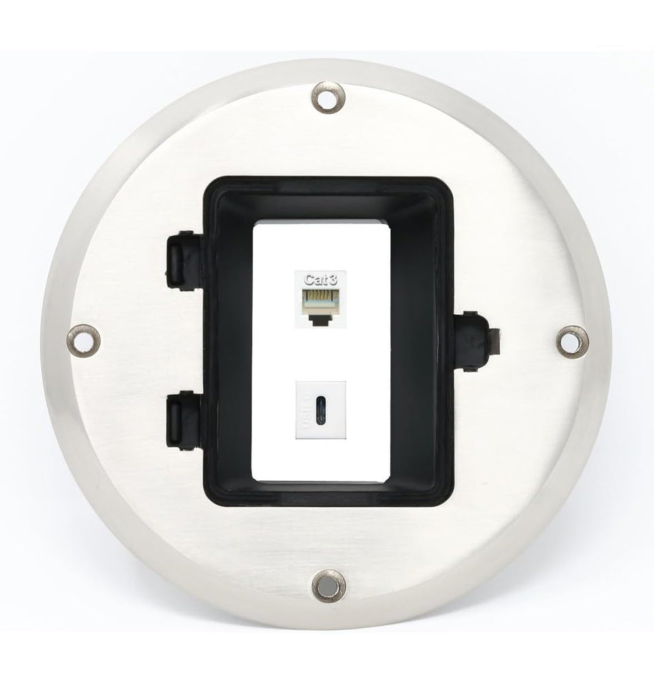 RiteAV Phone USBC Floor Box [Stainless Steel]