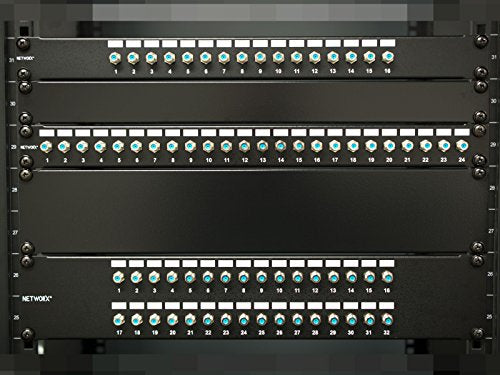 19" 1 & 2 Ru Coaxial Patch Panels  (BNC / F Connector Female to Female)