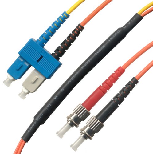 1M ST/ST Mode Conditioning Fiber Optic Cable (9/125-62.5/125)