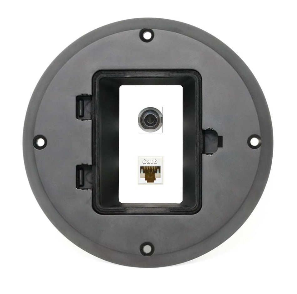 RiteAV 3.5mm CAT6 Floor Box [Black]