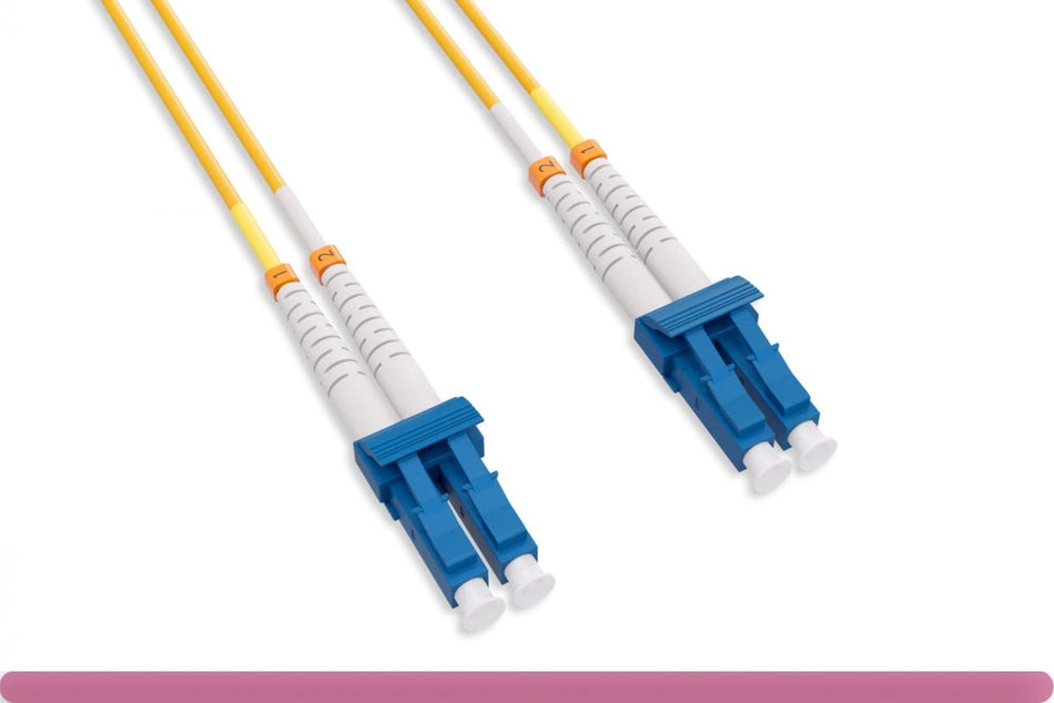 RiteAV - OS2 Short Boot 9/125 LC/LC UPC Duplex Single Mode Fiber Optic Cable (6 Meter (18 Feet))