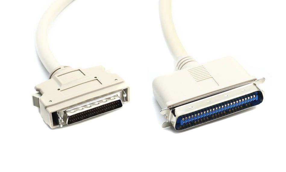 RiteAV 6ft HPDB50 to Centronics CN50 SCSI Male to Male Cable Beige