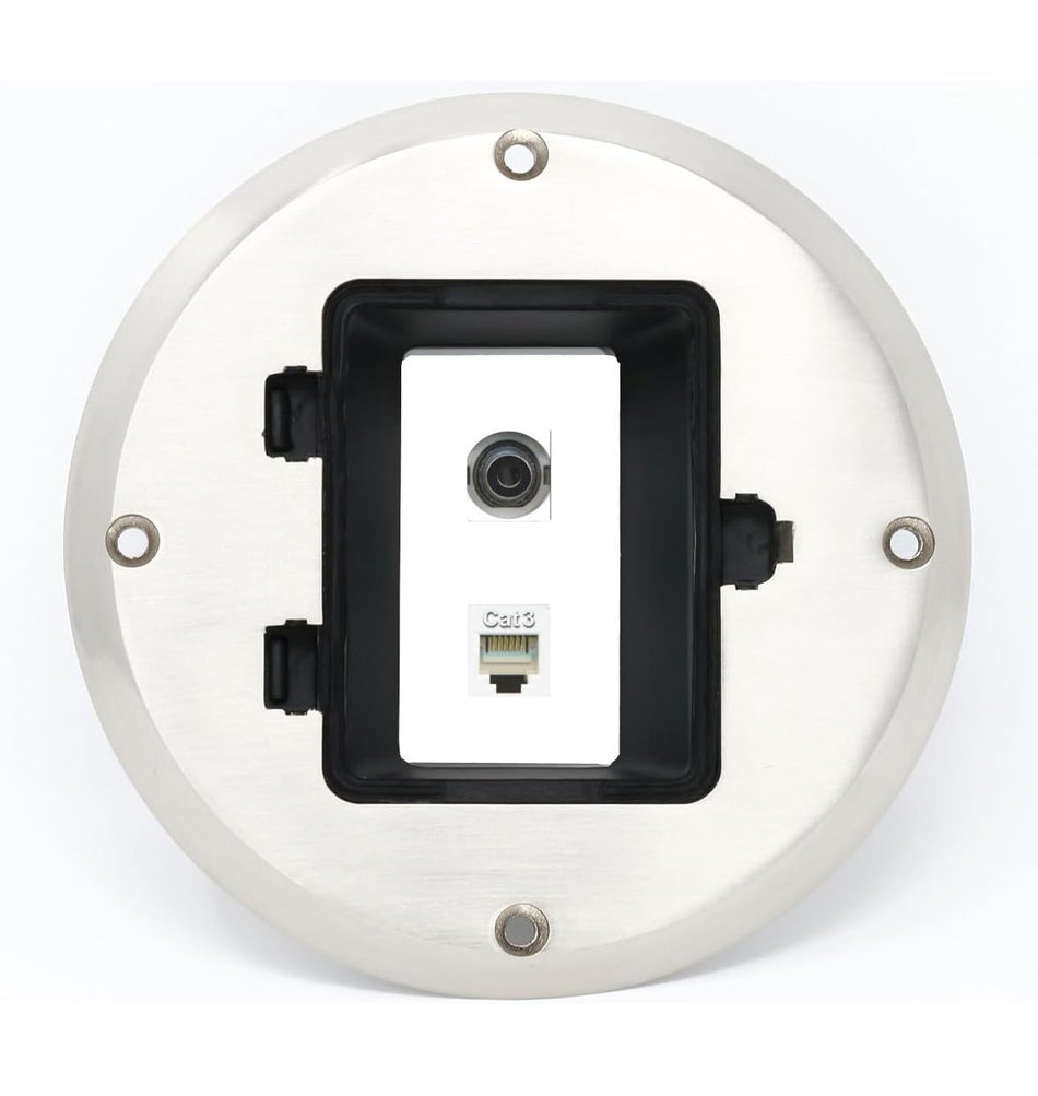 RiteAV 3.5mm Phone Floor Box [Stainless Steel]