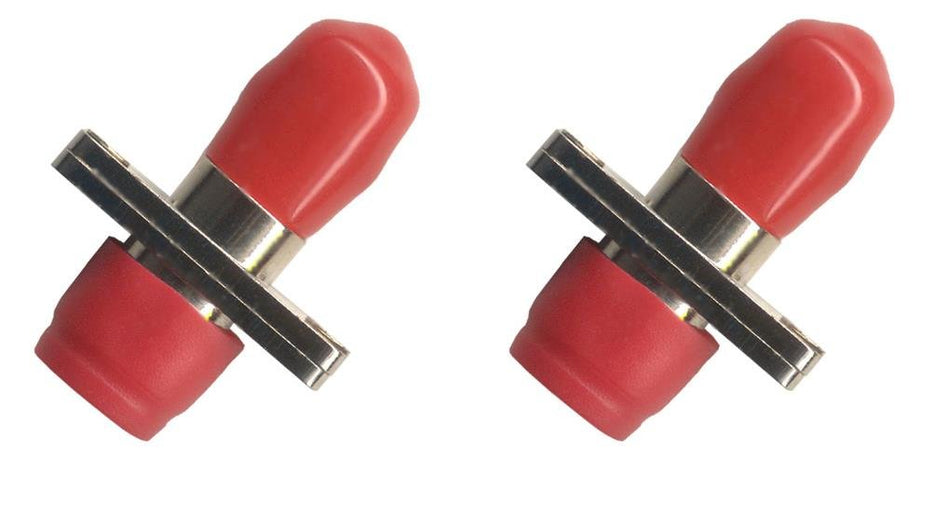 RiteAV (2 Pack) FC-ST Fiber Optic Cable Adapter Simplex Coupler Female F/F