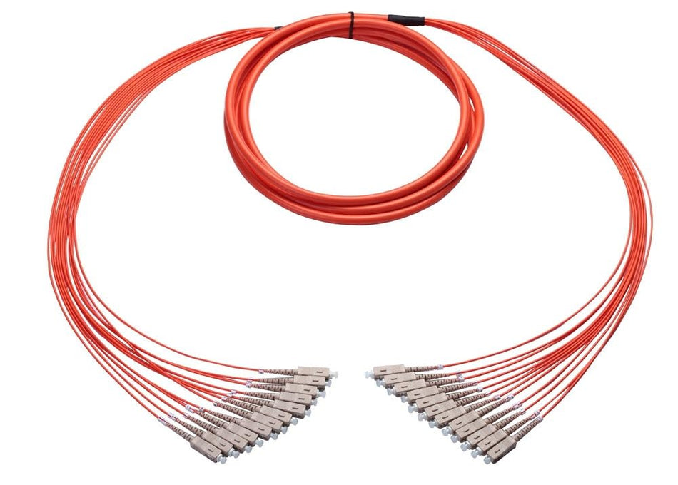 50M Outdoor Multimode 24 Strand Fiber Optic Cable (62.5/125) - SC to SC