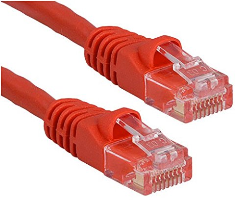 RiteAV - Cat6 Network Ethernet Cable - Red - 15ft (Certified Fluke Tested)