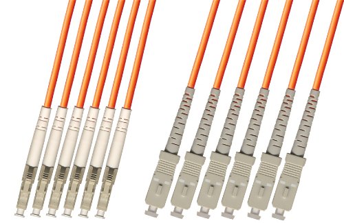 RiteAV - Direct Burial/Outdoor LC-SC 6-Strand Fiber Optic Cable - Multimode (62.5/125) - 20M