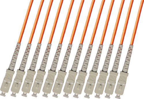 RiteAV - Direct Burial/Outdoor SC-SC 12-Strand Fiber Optic Cable - Multimode (62.5/125) - 75M