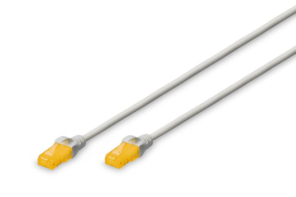RiteAV -  LAN Kabel Cat 6A - 15m - Slim - RJ45-nätverkskabel - Grå