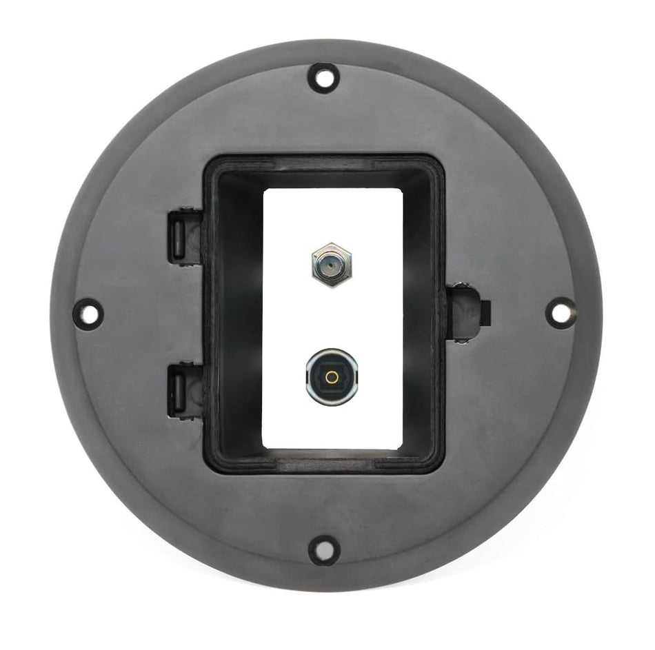 RiteAV Coax TOSLINK Floor Box [Black]