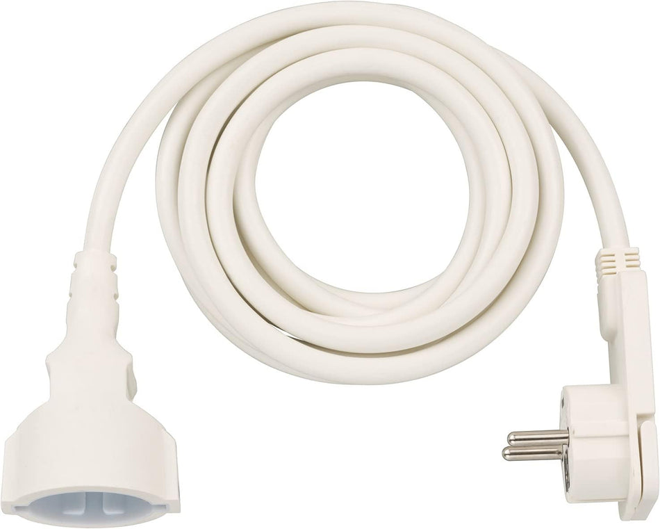 RiteAV - (2-PACK)  Förlängningssladd, Vit, 3 m