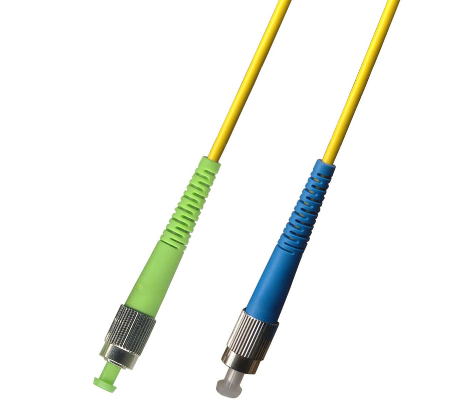 150M Singlemode Simplex Fiber Optic Patch Cable Cord (9/125) - FC/APC to FC/UPC