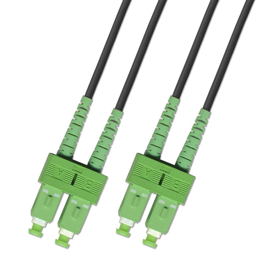 RiteAV 75M (246ft) SC-APC-SC-APC Outdoor Armored Fiber Optic Cable Duplex Singlemode 9/125 Jumper 75 Meter Patch Cord