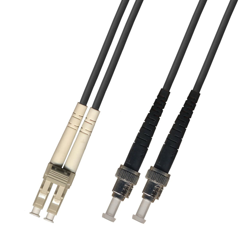 RiteAV 75M (246ft) LC-ST Outdoor Armored Fiber Optic Cable Duplex Singlemode 9/125 Jumper 75 Meter Patch Cord