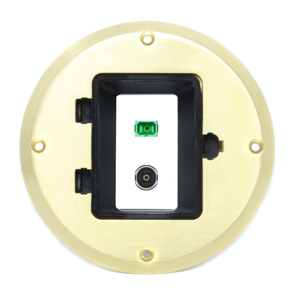 RiteAV SC-APC-SX TOSLINK Floor Box [Gold-Brass]