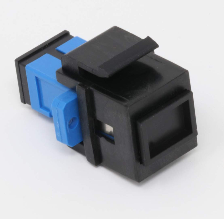 RiteAV Fiber Optic Keystone Coupler Jack SC Simplex Singlemode - Black