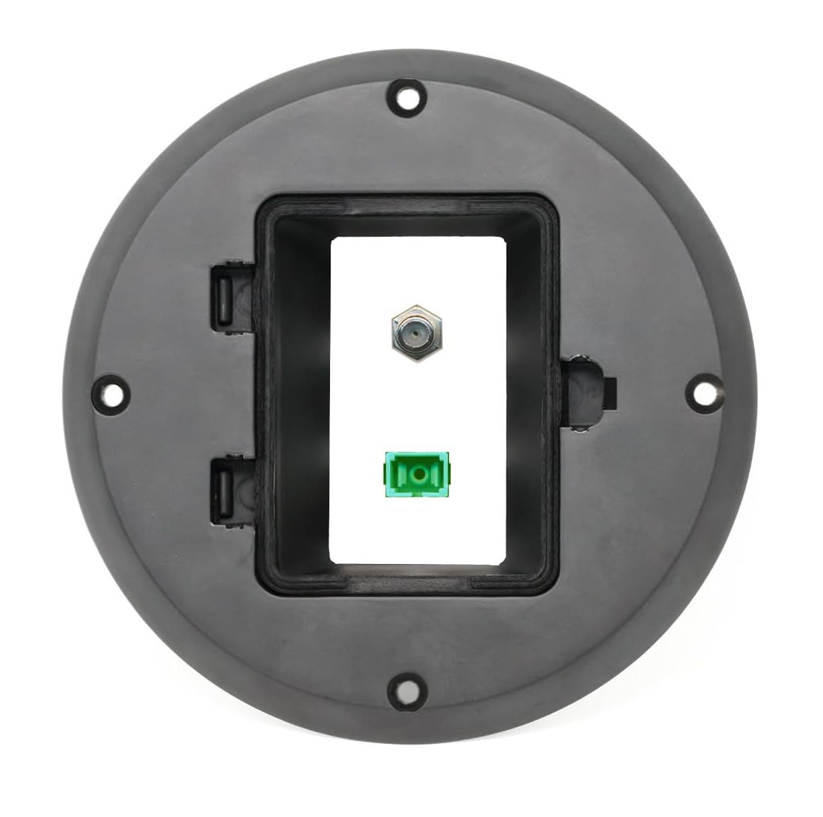 RiteAV Coax SC-APC-SX Floor Box [Black]
