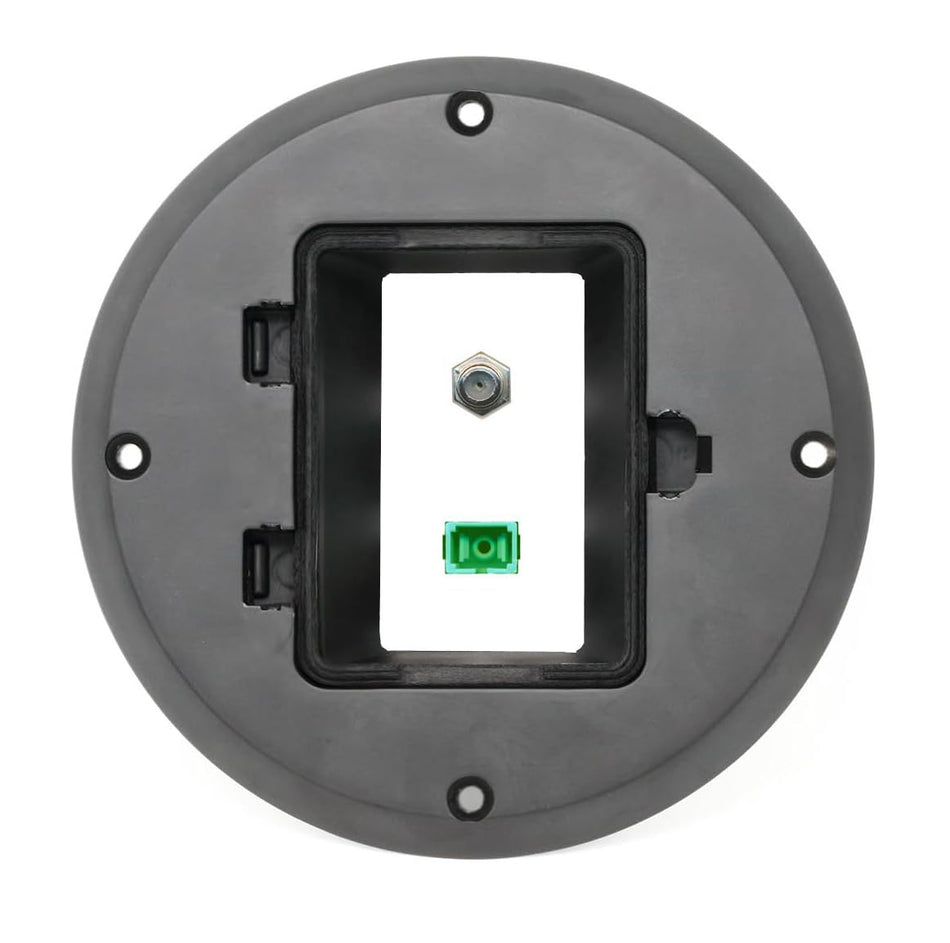 RiteAV Coax SC-APC-SX Floor Box [Black]