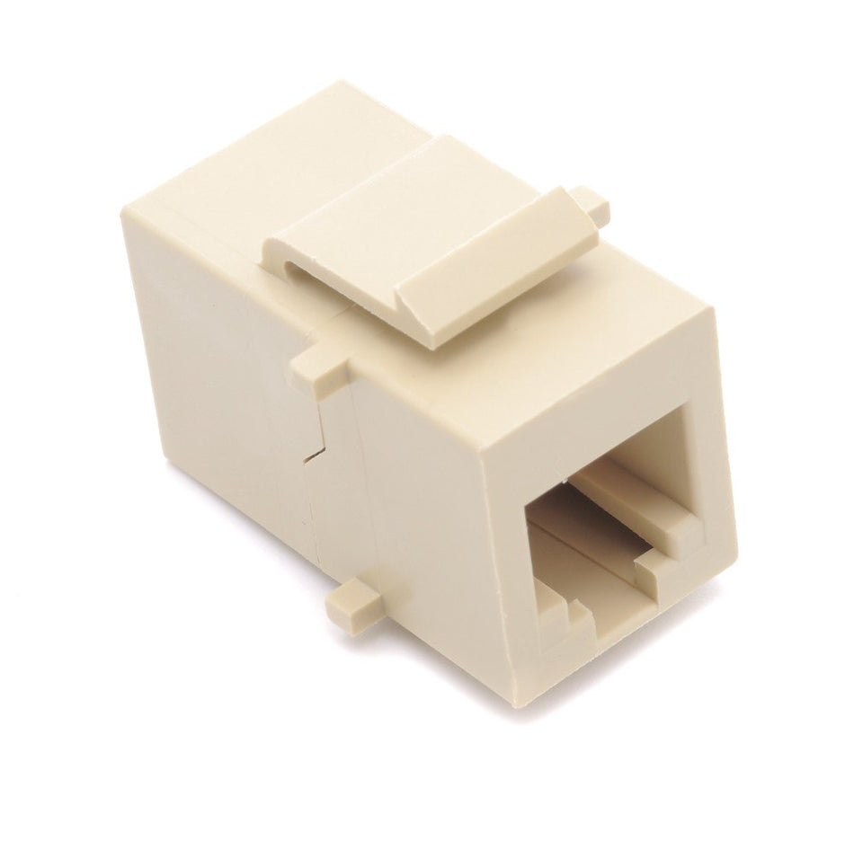 RiteAV Beige RJ11/RJ12 Phone Keystone Jack Female to Female