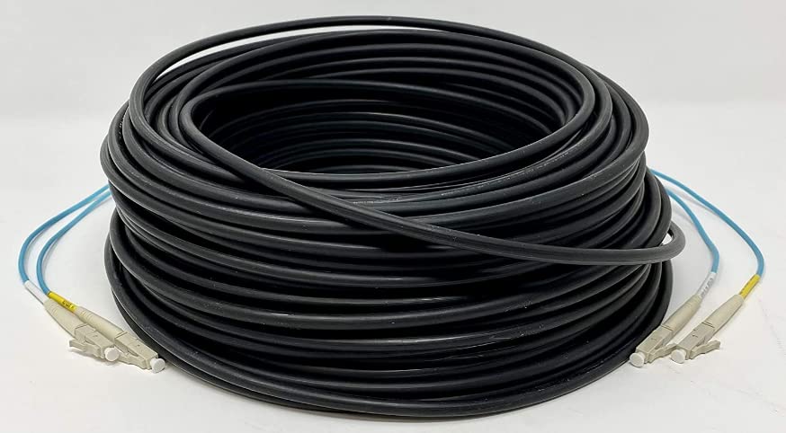 RiteAV - Direct Burial/Outdoor LC-LC 2-Strand Fiber Optic Cable - OM3 Multimode (50/125) - 125M (410ft)