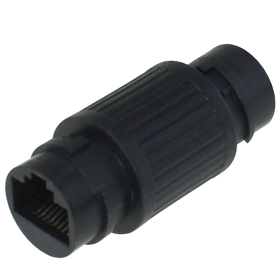 RiteAV - Waterproof Dustproof 8P8C(CAT 5E/6) Female to Female Coupler - Black