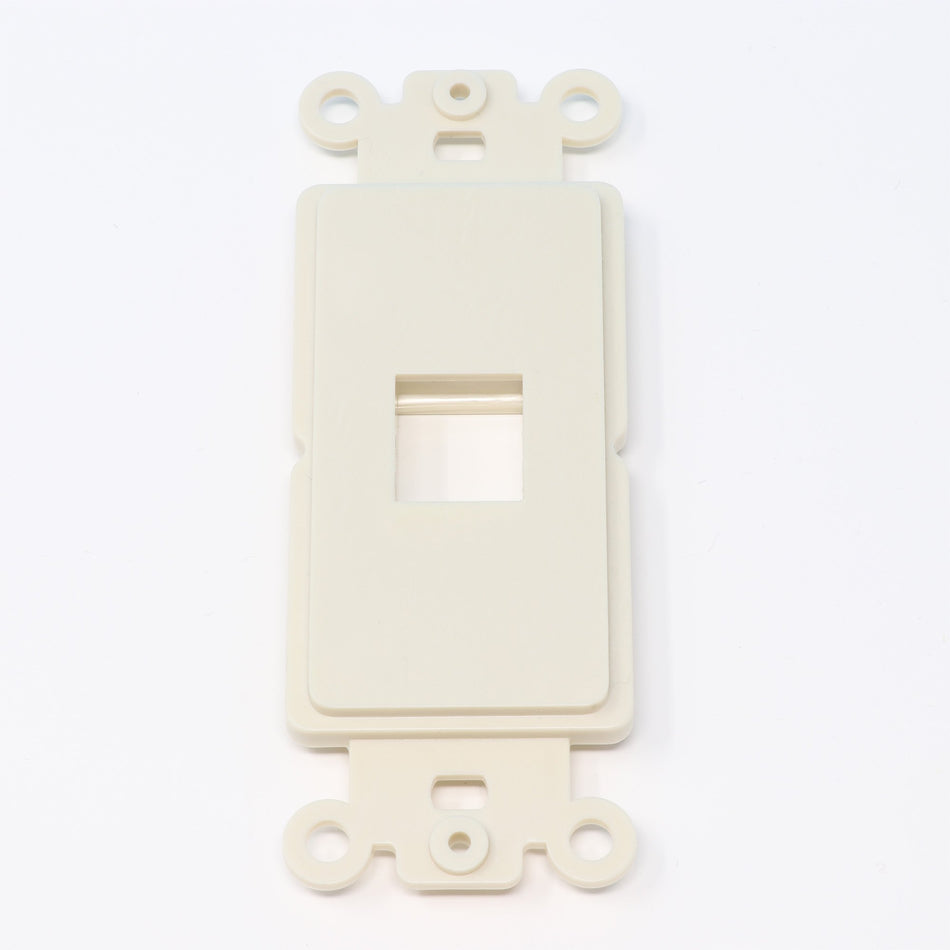 RiteAV Light Almond Blank 1 Port Modular Insert for Keystone Jacks