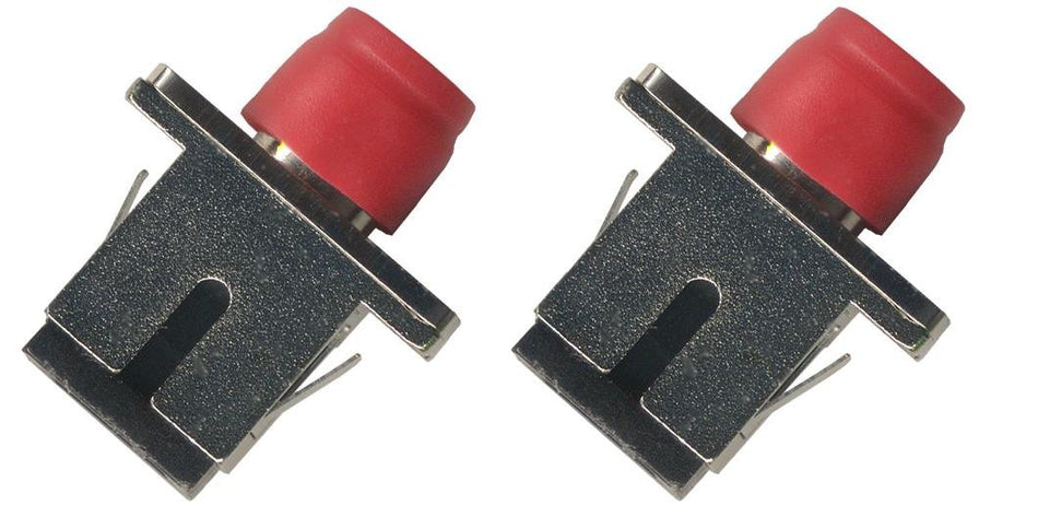 RiteAV (2 Pack) FC-SC Fiber Optic Cable Adapter Simplex Coupler Female F/F