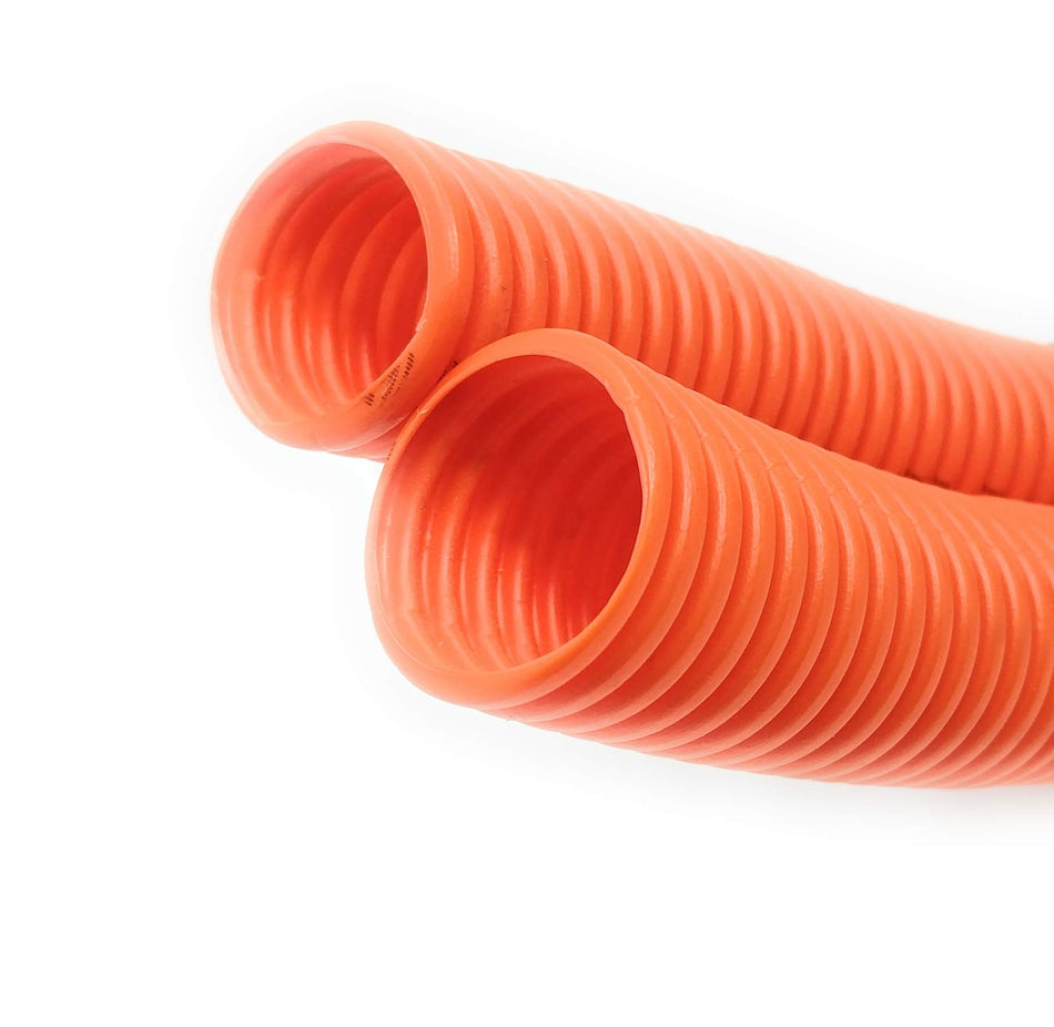 RiteAV - 100 Foot (30 Meter) 1-1/4" Direct Burial Corrugated Conduit for Outdoor Ethernet and Or Fiber Optic Cables with Pull String (1-1/4" x 100 ft)