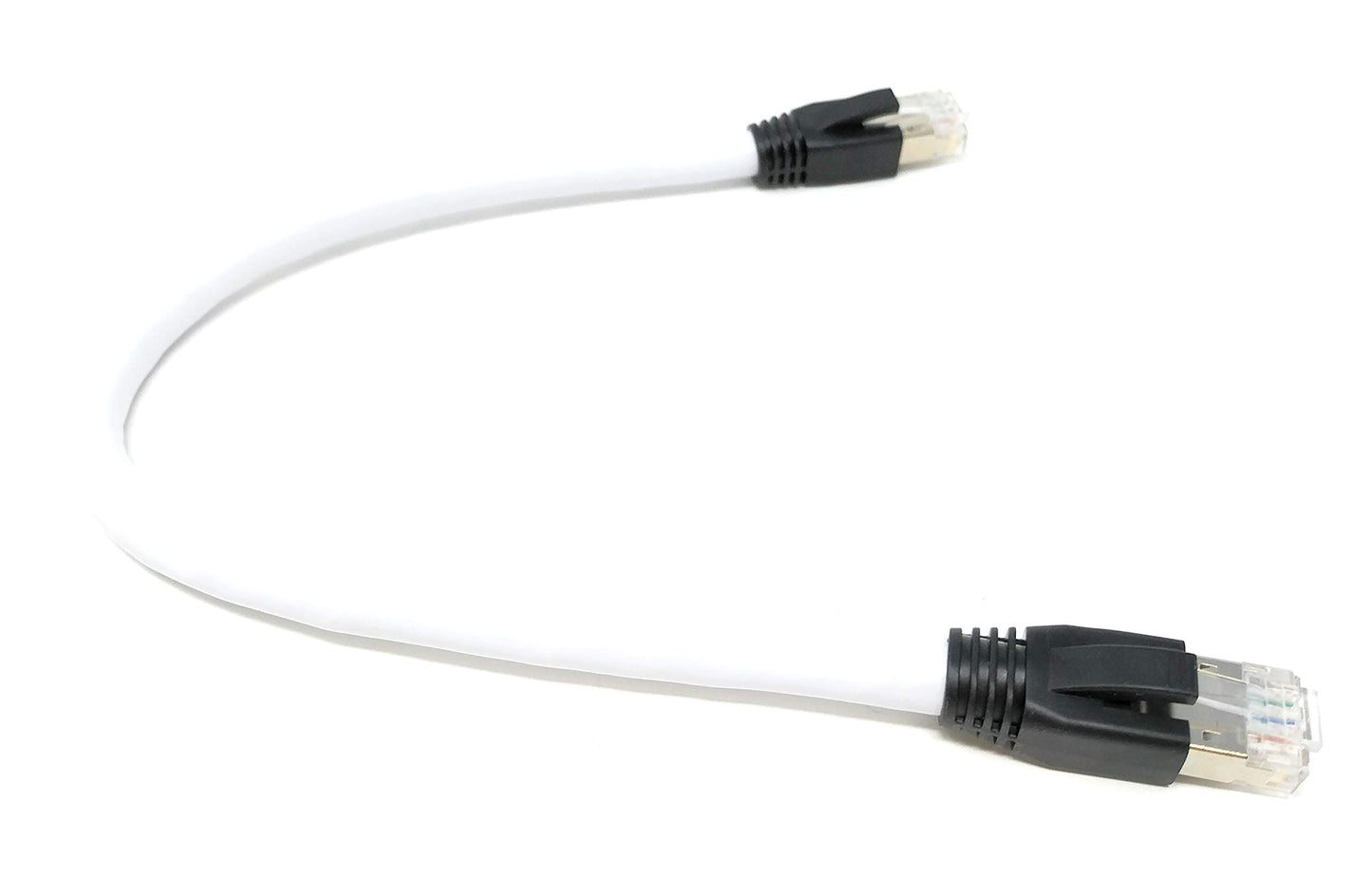RiteAV - Cat8 Network Ethernet Cable - White - 1ft