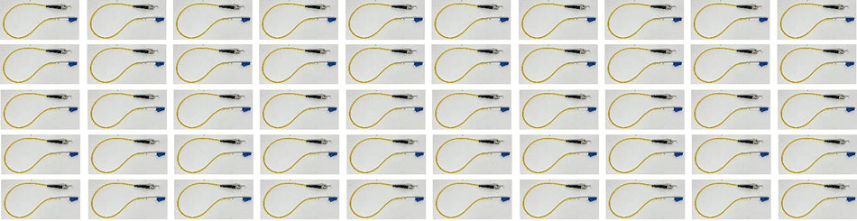 1FT - Singlemode Simplex Fiber Optic Cable (9/125) - LC to ST (50 Pack)