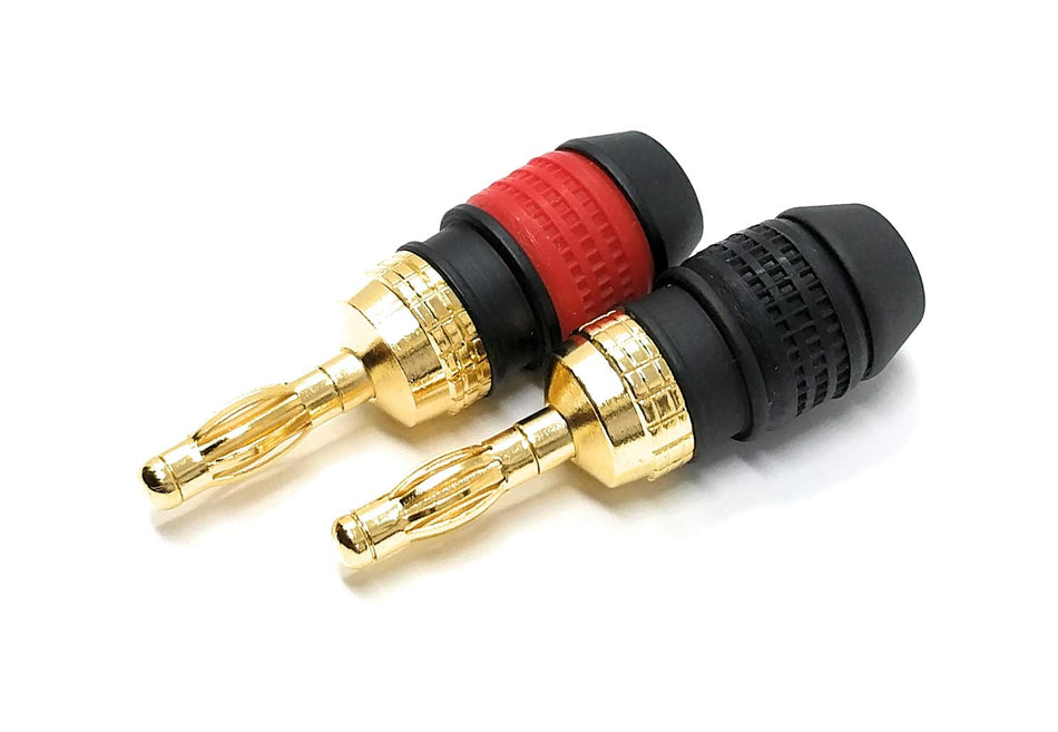RiteAV - Banana Plug Connector Pair (2 Channel Audio) for Direct Burial Outdoor Speaker Wire (10 Pair)