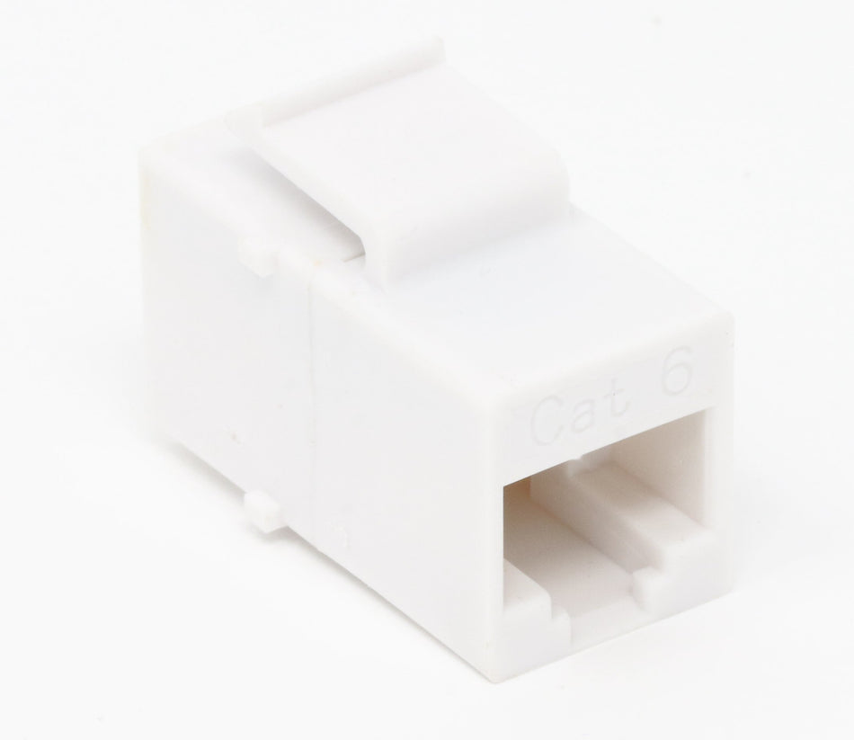 RiteAV Cat6 Ethernet Keystone Jack Coupler Female to Female White