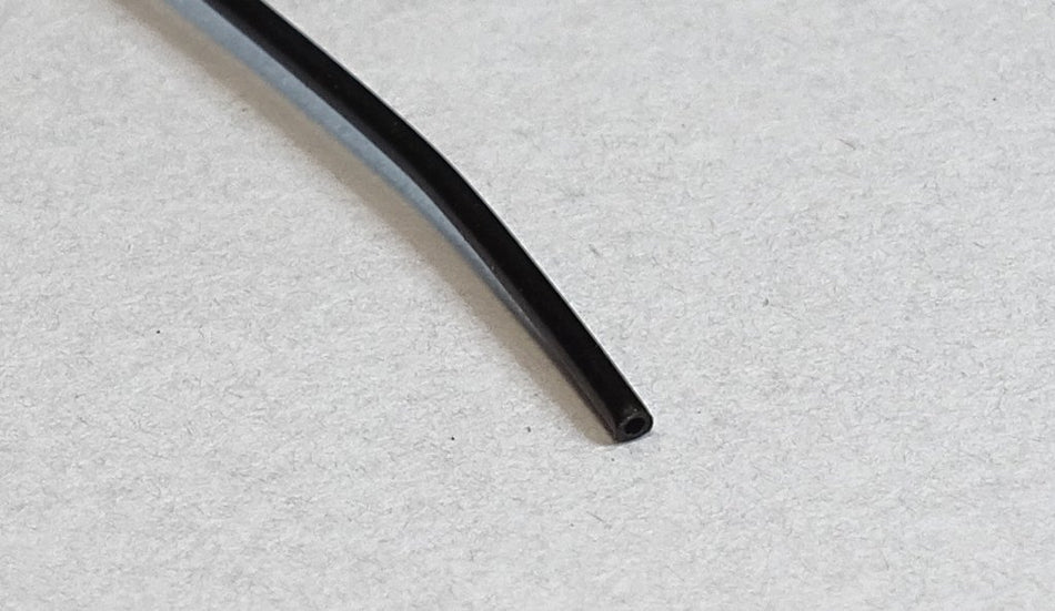 RiteAV 10M 0.9mm Black Fiber Optic Cable Bulk Raw Furcation Tubing Jacketing