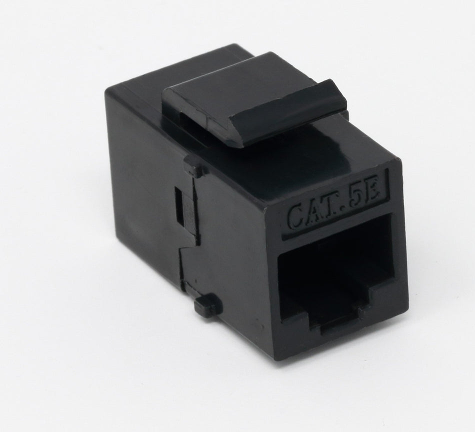 RiteAV Cat5e Black Keystone Jack Coupler Female to Female