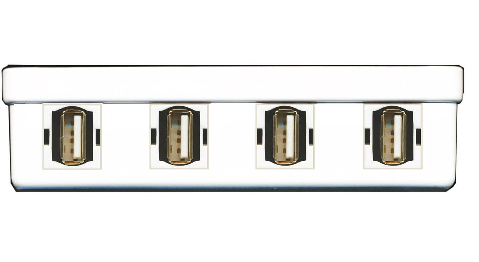 RiteAV - 4 x USB 2.0 A-A Surface/Furniture Mount Box