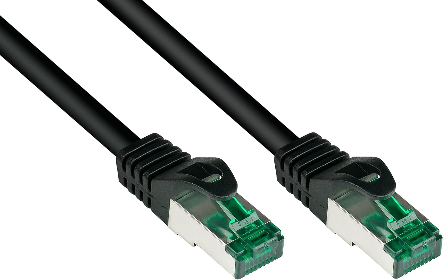 RiteAV - Premium Cat 6A utomhusterppkabel – 75 m – IP66 med snäppskydd – 10-GIGABIT, kopparledare/CU – S/FTP, PiMF – 500MHz – för utomhusbruk, UV- och vattenresistent