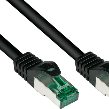 RiteAV - Premium Cat 6A utomhusterppkabel – 75 m – IP66 med snäppskydd – 10-GIGABIT, kopparledare/CU – S/FTP, PiMF – 500MHz – för utomhusbruk, UV- och vattenresistent