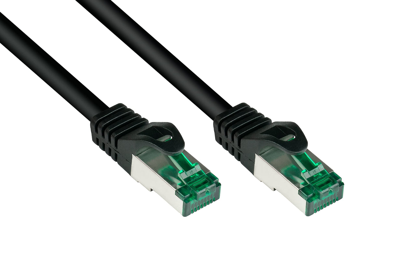 RiteAV - Premium Cat 6A utomhusterppkabel – 75 m – IP66 med snäppskydd – 10-GIGABIT, kopparledare/CU – S/FTP, PiMF – 500MHz – för utomhusbruk, UV- och vattenresistent