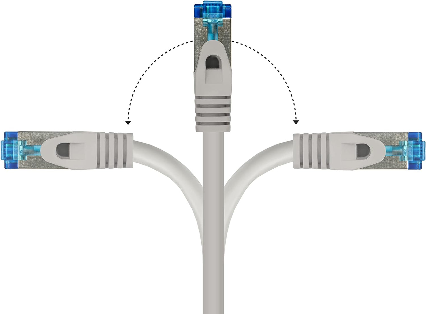 RiteAV - Premium Cat 6A utomhusterppkabel – 75 m – IP66 med snäppskydd – 10-GIGABIT, kopparledare/CU – S/FTP, PiMF – 500MHz – för utomhusbruk, UV- och vattenresistent