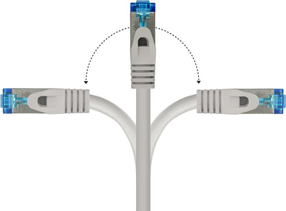 RiteAV - Premium Cat 6A utomhusterppkabel – 75 m – IP66 med snäppskydd – 10-GIGABIT, kopparledare/CU – S/FTP, PiMF – 500MHz – för utomhusbruk, UV- och vattenresistent